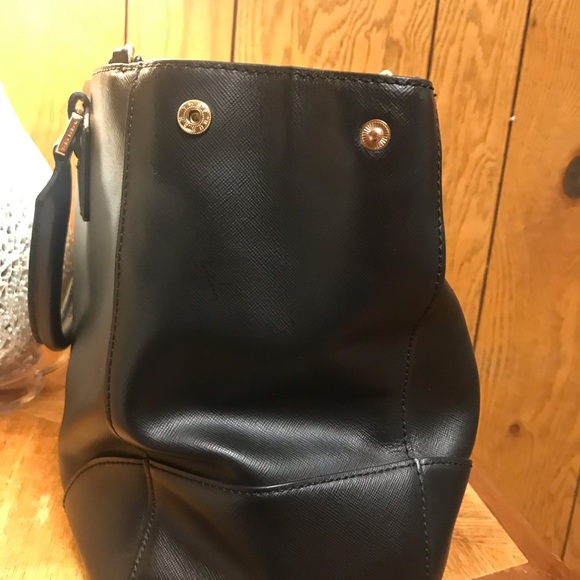 TORY BURCH Bag Tote Leather Purse- Black-Does Not Come With Cross Strap - Picture 11 of 16